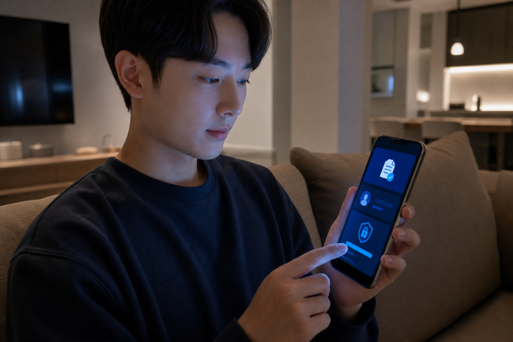 티빙 앱 MY 메뉴에서 보상 신청을 진행하는 모습