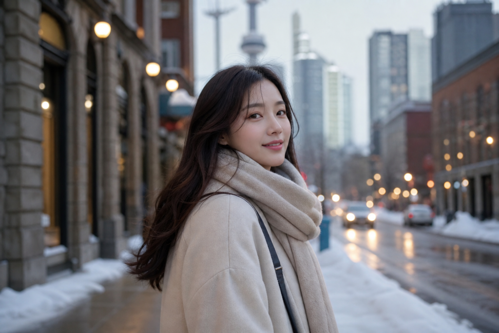 캐나다 어학연수 중 예비신랑을 만난 것으로 알려진 백진희
