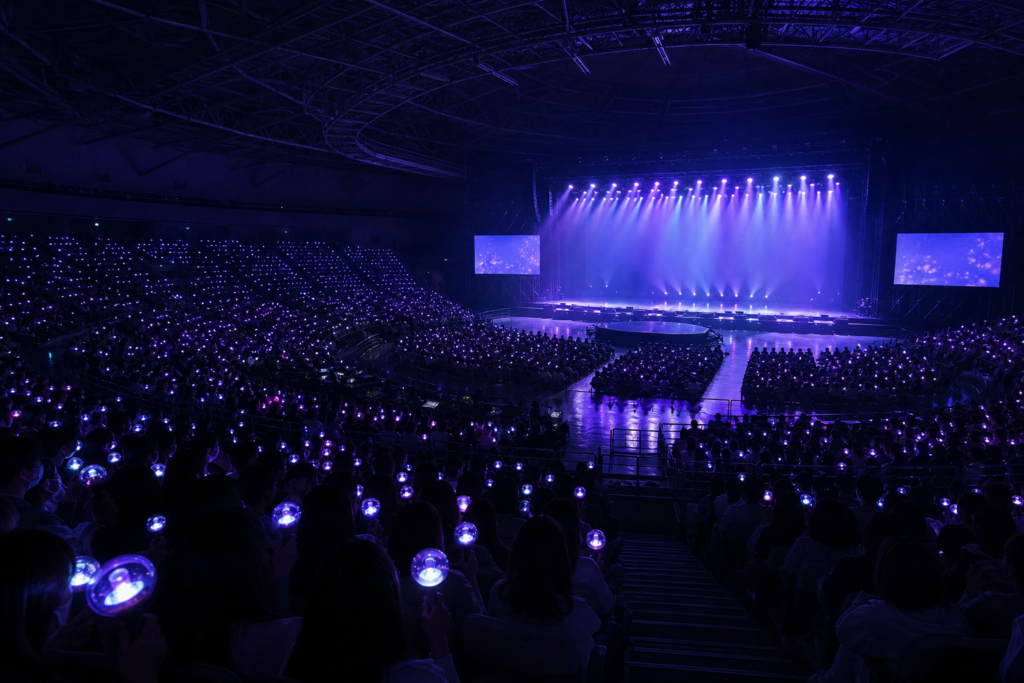 KSPO DOME 콘서트 좌석과 무대 전경