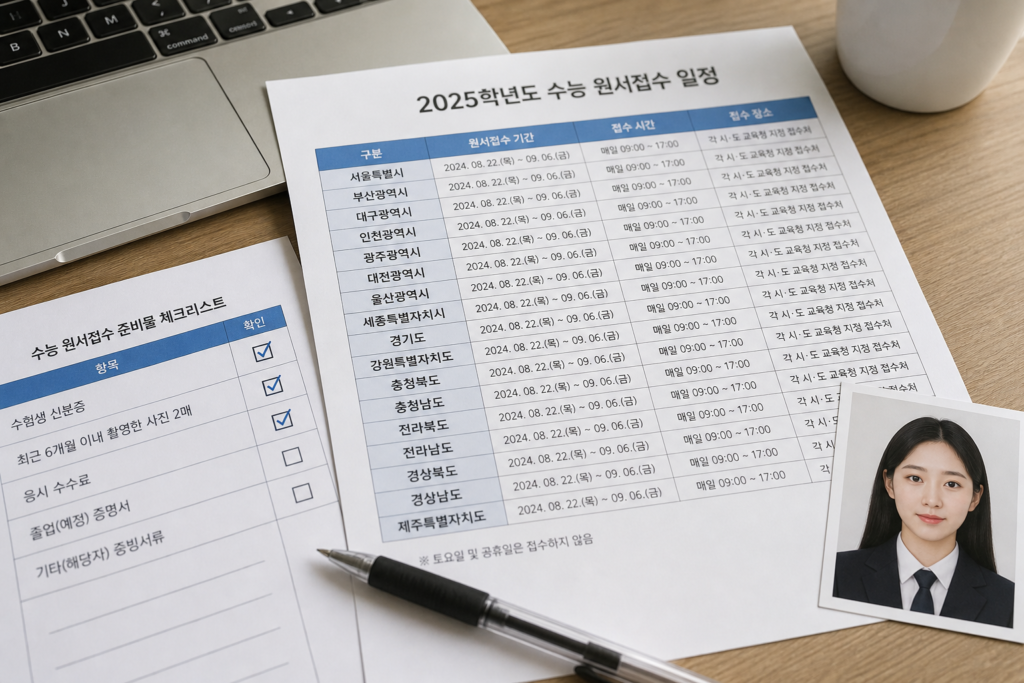 한국사능력검정시험 접수 전 준비물과 일정 체크리스트