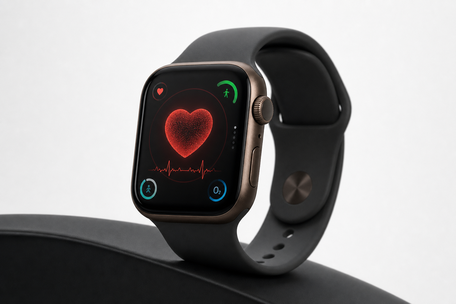 건강 감지 시스템을 강조한 Apple Watch Series 12