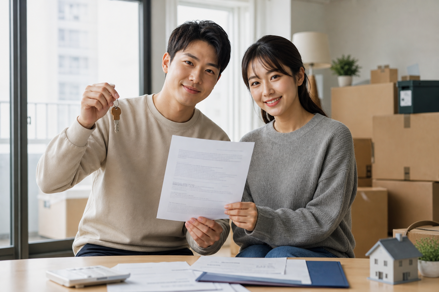 전세 월세 이사 후 전입신고와 확정일자를 준비하는 모습