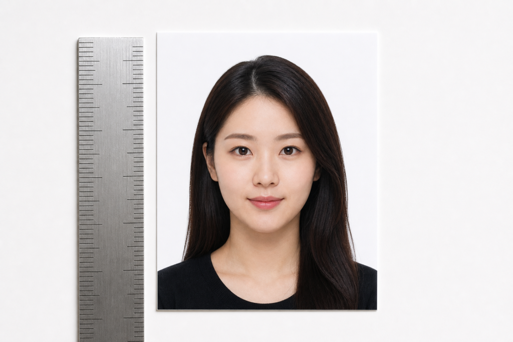 운전면허증 사진 규격에 맞는 여권용 컬러사진 준비