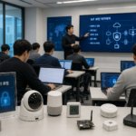 IoT 보안인증 교육에서 연결 기기 보안을 학습하는 교육 현장