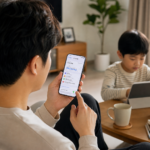 아이폰에서 자녀의 스크린 타임과 가족 공유 설정을 확인하는 부모