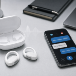 오픈형 디자인의 AirPods 5와 무선 충전 케이스