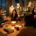 서울로봇인공지능과학관에서 진행되는 성인 AI·로봇 문학 교육 분위기
