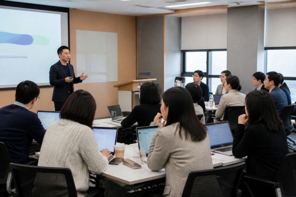 AI 활용 연수에 참여한 교사들