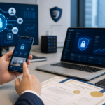 IoT 보안인증 시험과 모바일 앱 보안 점검을 준비하는 중소기업 업무 모습