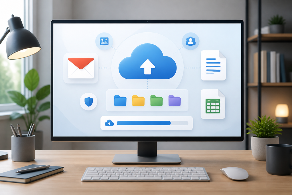Google 앱과 5TB 클라우드 저장공간을 함께 활용하는 모습